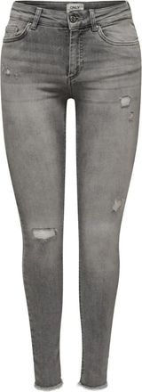 Only Blush Mid Skinny Jeans - Dames - Skinny Jeans - Grijs - L - Jeans