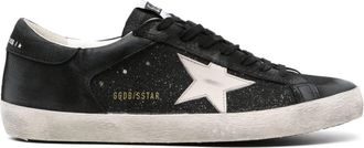 Golden Goose Super Star Double Quarter sneakers - men - Calf Suede/Rubber/Fabric/MIRUM/Calf Leather/Rubber - 44 - Black