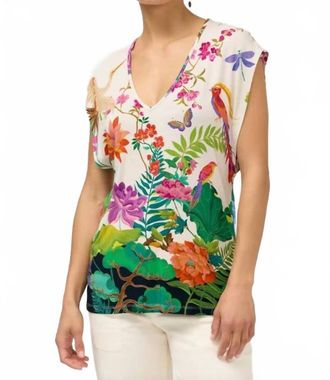 Johnny Was Janie Favorite Deep Scoop Tee In Thoria