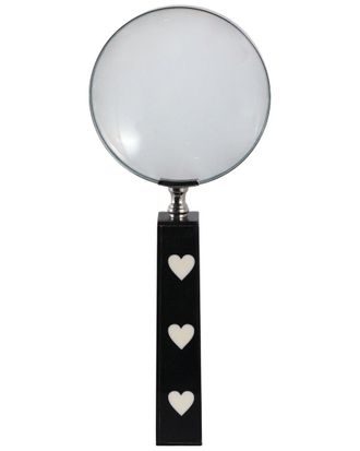 Sagebrook Home 10X4in Hearts Handle Magnifying Glass