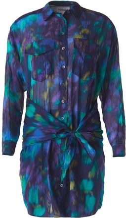 Isabel Marant Nueva mini dress - women - Cotton - 34 - Blue