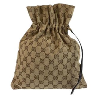 Gucci Pre-owned GG Canvas Pouch - Dames - Pre-owned - Bruin - Maat: ONE Size