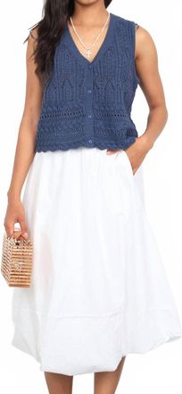 RD Style Blurra Balloon Skirt In White