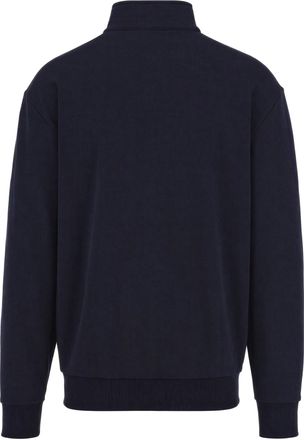 Lacoste Mens Half-Zip Sweatshirt Navy Blue Cotton Sweatshirts Sweater
