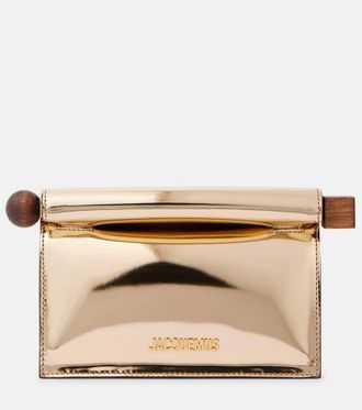 Jacquemus Rond Carre Small faux leather clutch