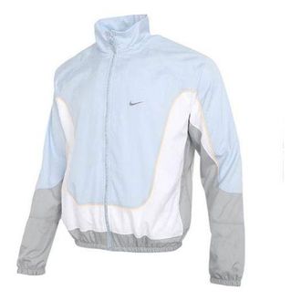 Nike Throwback Mens Basketball Jacket Blue CV1932-407