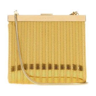 Alberta Ferretti Alberta Ferretti, Clutches, female, Yellow, Size: ONE SIZE Fabric Clutch