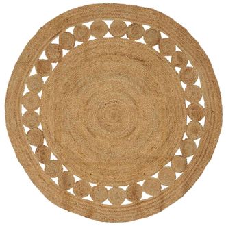 vidaXL Alfombras De &Aacute;rea Natural &Oslash; 180 Cm Yute Vidaxl