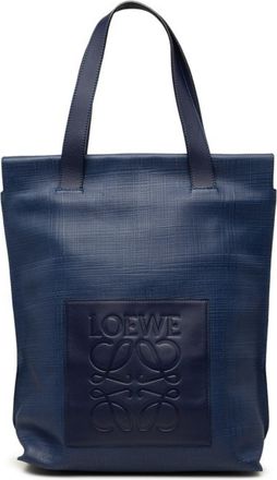 Loewe Blue Pvc Leather Tote Bag (Pre-Owned)