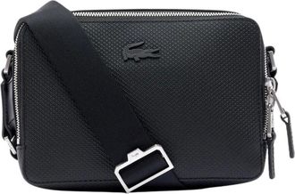 Lacoste Bolso reportero peque&ntilde;o Chantaco de piel - Bags - Mujer - Negro - ONE SIZE