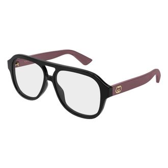 Gucci Navigator Optisch Montuur - Dames - Accessoires - Zwart - Maat: 55 MM