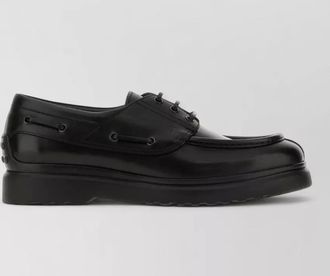 Tod's leather boat shoes