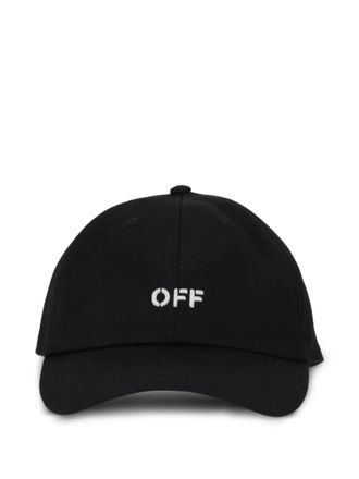 Off-white Off Stamp baseball cap - women - Cotton - One Size - Black