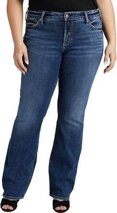 Silver Jeans Co Elyse Curvy Fit Jean In Dark Wash