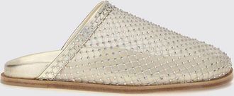 Forte_Forte Mules sabot in nylon a rete con ricamo di strass