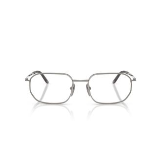 Prada 0pr D51v Geometric Rounded Metal Frame Eyeglasses