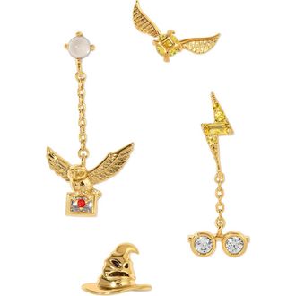 Girls Crew x Harry Potter Back to Hogwarts Earrings Set in Gold at Nordstrom