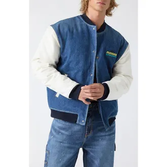 Guess GJ x Minions Letterman Jacket in Gjms-Mediu at Nordstrom, Size Xx-Large