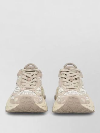 Ash mesh upper sneakers rubber sole design