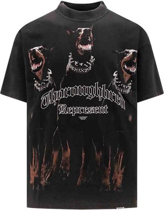 Represent Cotton t-shirt with thoroughbred print