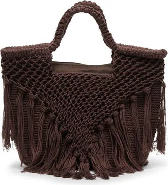Dolce Vita Birch Crochet Handbag in Chocolate at Nordstrom