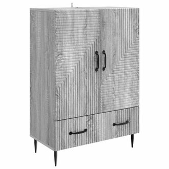 vidaXL Aparador Gris Sonoma 66 X 34,5 X 95 Cm Madera De Ingenier&iacute;a Vidaxl