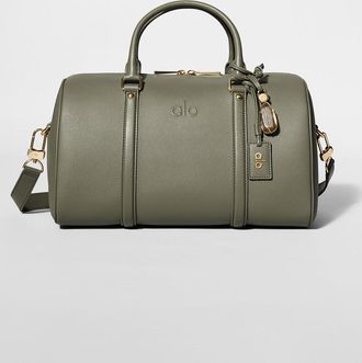 Alo Daily Voyage Bag in Olive Tree Leather Green