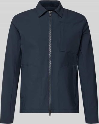 Scandinavian Edition Regular Fit Jacke mit Umlegekragen Modell Motion in Marine, Gr&ouml;&szlig;e XXXL