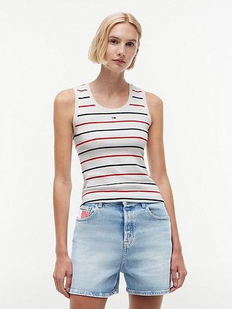 Tommy Hilfiger Ribbed Scoop Neck Slim Tank Top
