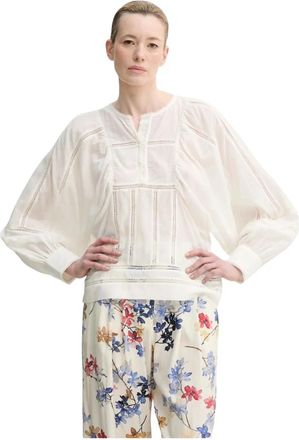 Munthe Finetta Blouse - Dames - Blouses - Beige - XS - Katoen - Overhemden