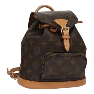 Louis Vuitton Pre-owned Tela backpacks - - Pre-owned - Donna - Marrone - ONE SIZE