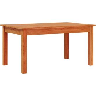 vidaXL Mesa De Centro Madera Maciza De Pino Marr&oacute;n Cera 80x50x40 Cm Vidaxl