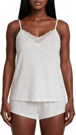 Flora Nikrooz Stacy 4-Piece Pajama Set in Black at Nordstrom Rack, Size X-Large