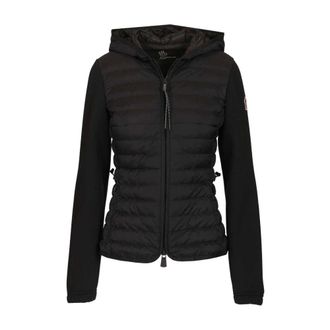 Moncler Hooded Cardigan - female - Moncler - Winter Jackets - Black - XS - Jackets