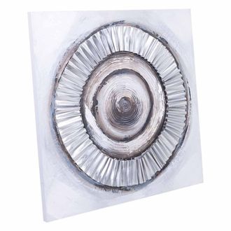 Wanderlust Deco Wanderlust Deco - Cuadro Con Relieve Pintado A Mano 80x80x3