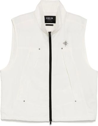 Five CM Gilet con borchie - Bianco