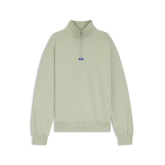 HUGO BOSS Logo-patch sweatshirt in cotton terry