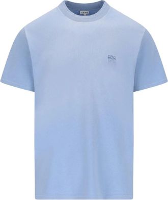Loewe T-shirt Ricamata Anagram - - Tops - Uomo - Blu - M