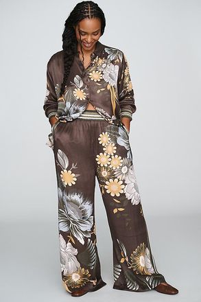 Conditions Apply Imara Satin Wide-Leg Pants