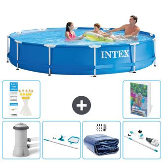 Intex Piscina Con Estructura Redonda - 366x76 Cm - 7-piezas S323