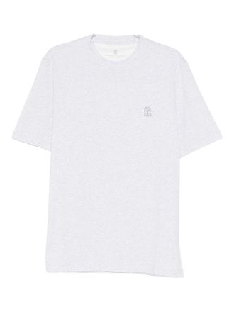 Brunello Cucinelli Logo Cotton T-Shirt-Uomo
