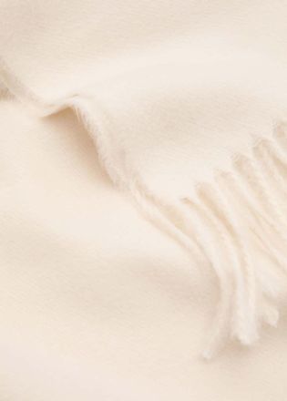 Mango Sciarpa bordi frange grezzo - Donna - Taglia unica - MANGO