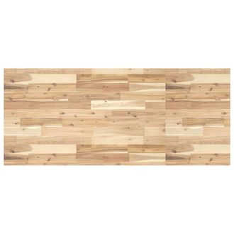 Berkfield Home Bathroom Vanity Top Untreated 140x60x4 cm Solid Wood Acacia in Brown | Size: 140 x 60 x 4 cm