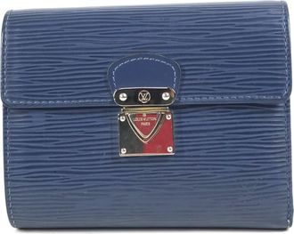 Louis Vuitton Epi Blue Galle Myrtille Epi Leather Wallet (Bi-Fold) (Pre-Owned)