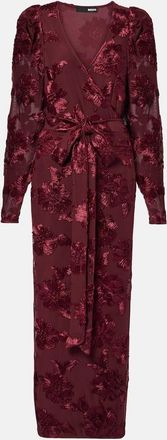 Rotate Abito midi in mesh