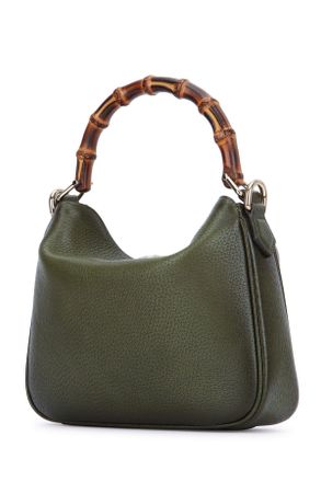 Gucci Womens Hobo Green Leather Borse A Tracolla