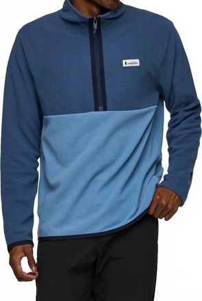 Cotopaxi Amado Fleece Pullover In Deep Sea And Fjord