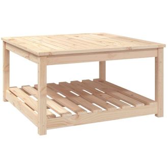 vidaXL Mesa De Jard&iacute;n Madera Maciza De Pino 82,5x82,5x45 Cm Vidaxl