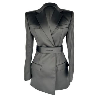 Alexander Wang Belted Blazer Dress in Black Polyester