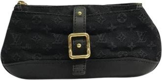 Louis Vuitton Pre-owned Vintage Pouch - Dames - Vintage Clutch - Zwart - ONE Size - Leer - Vintage